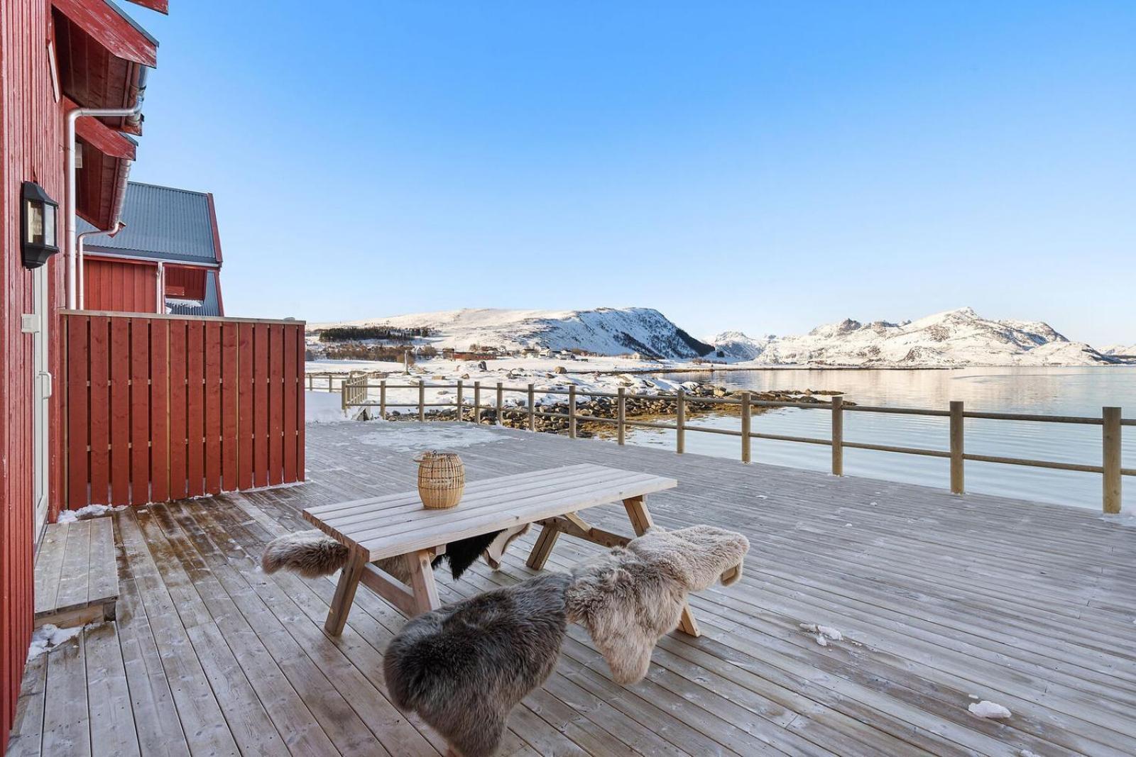 Gravdal  Nappstraumen Seafront Cabin, Lilleeid 68 מראה חיצוני תמונה