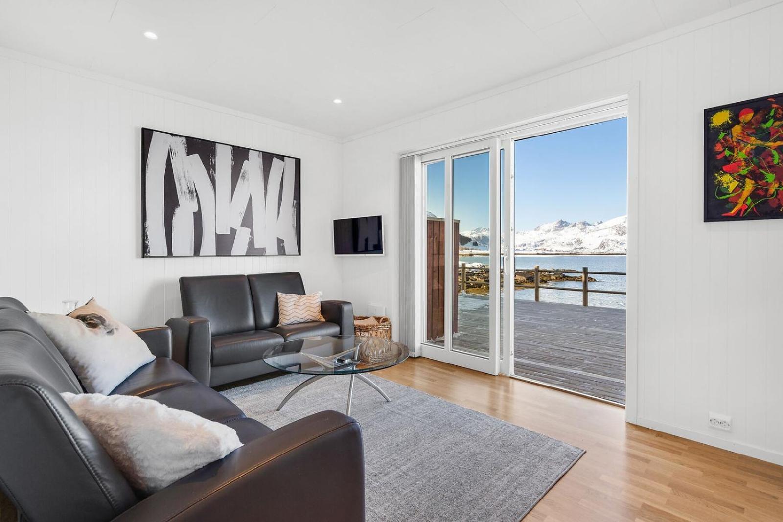 Gravdal  Nappstraumen Seafront Cabin, Lilleeid 68 מראה חיצוני תמונה
