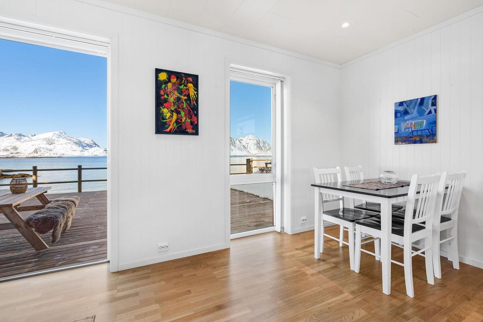 Gravdal  Nappstraumen Seafront Cabin, Lilleeid 68 מראה חיצוני תמונה